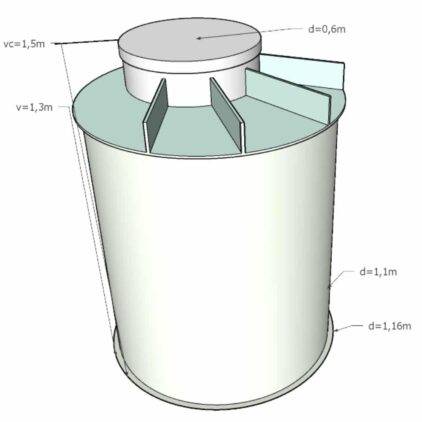 vodomerná šachta pre sevak