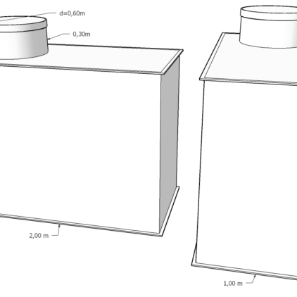 plastová nádrž, žumpa ZSN 3m3 špecifikácia