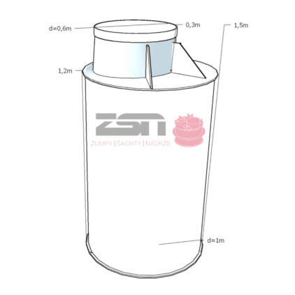 vodomerná šachta ZSN 150x180cm špecifikácia c1