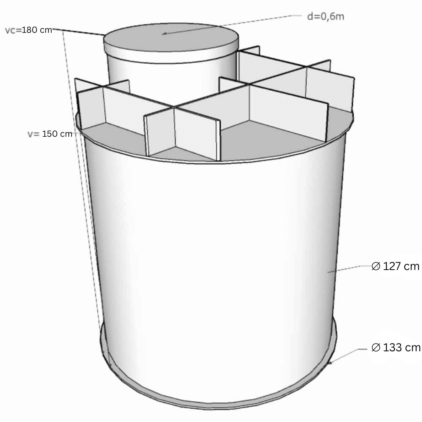 výkres vodomerná šachta 1800x1270