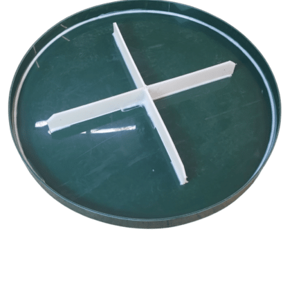 Zelený poklop na studňu