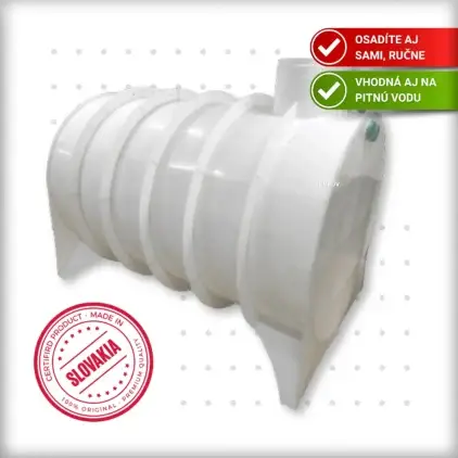 žumpa 8000 litrov biela ležatá