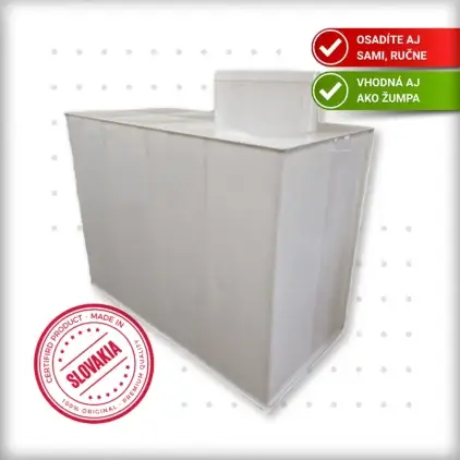 hranatá nádrž 3000 litrov